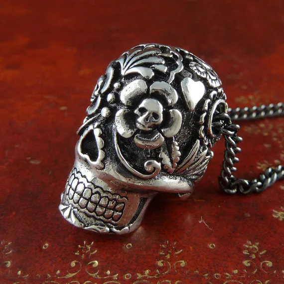 Day of the Dead Sugar Skull Necklace