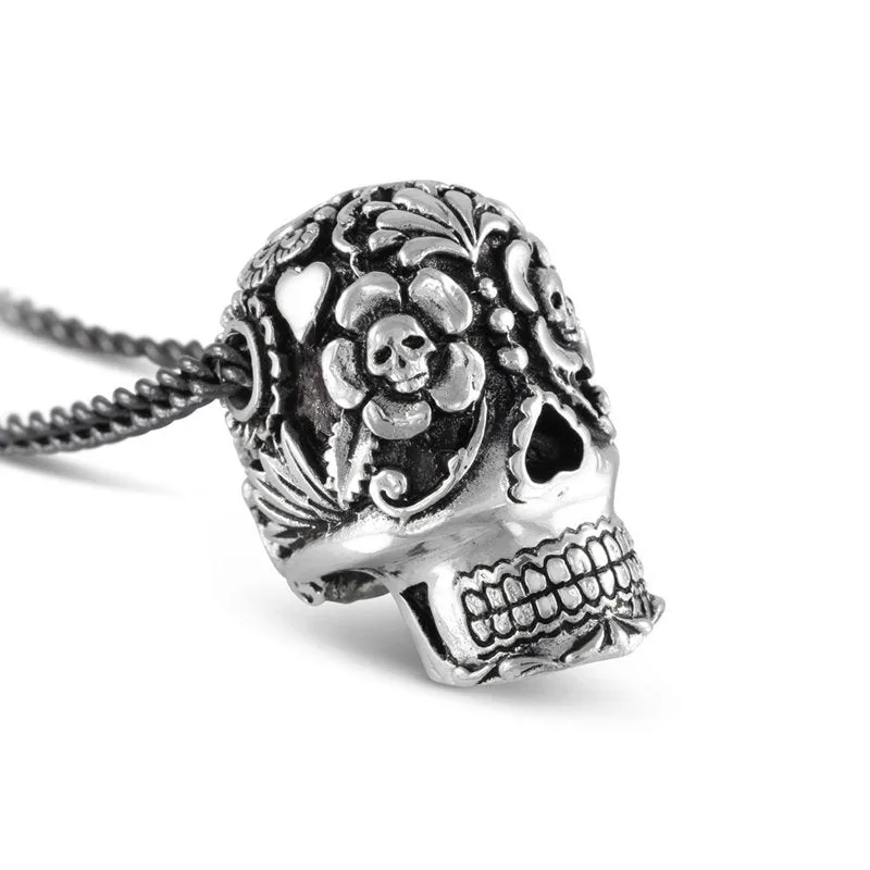 Day of the Dead Sugar Skull Necklace