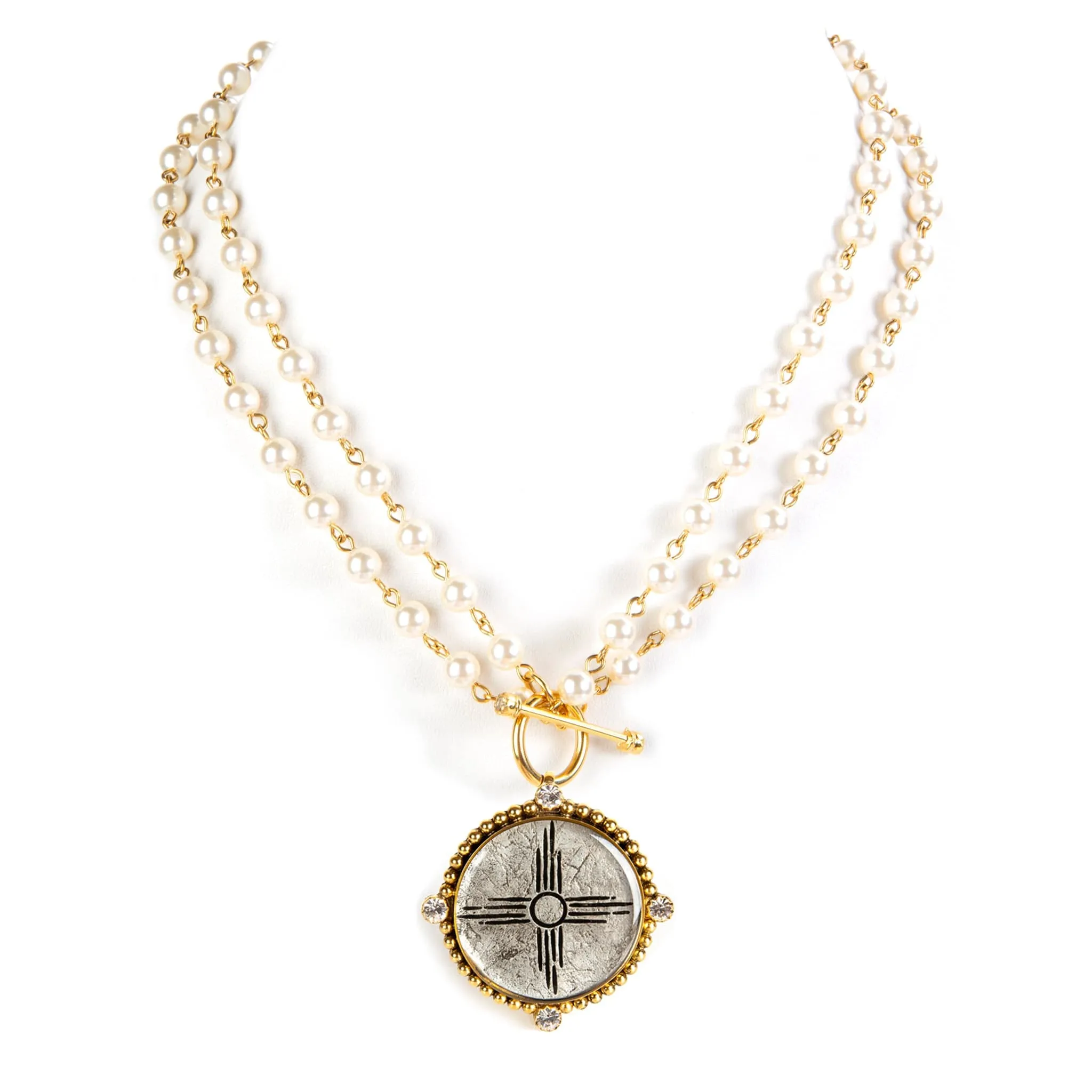 Delfina - 6mm Pearl Cream with All Medallions