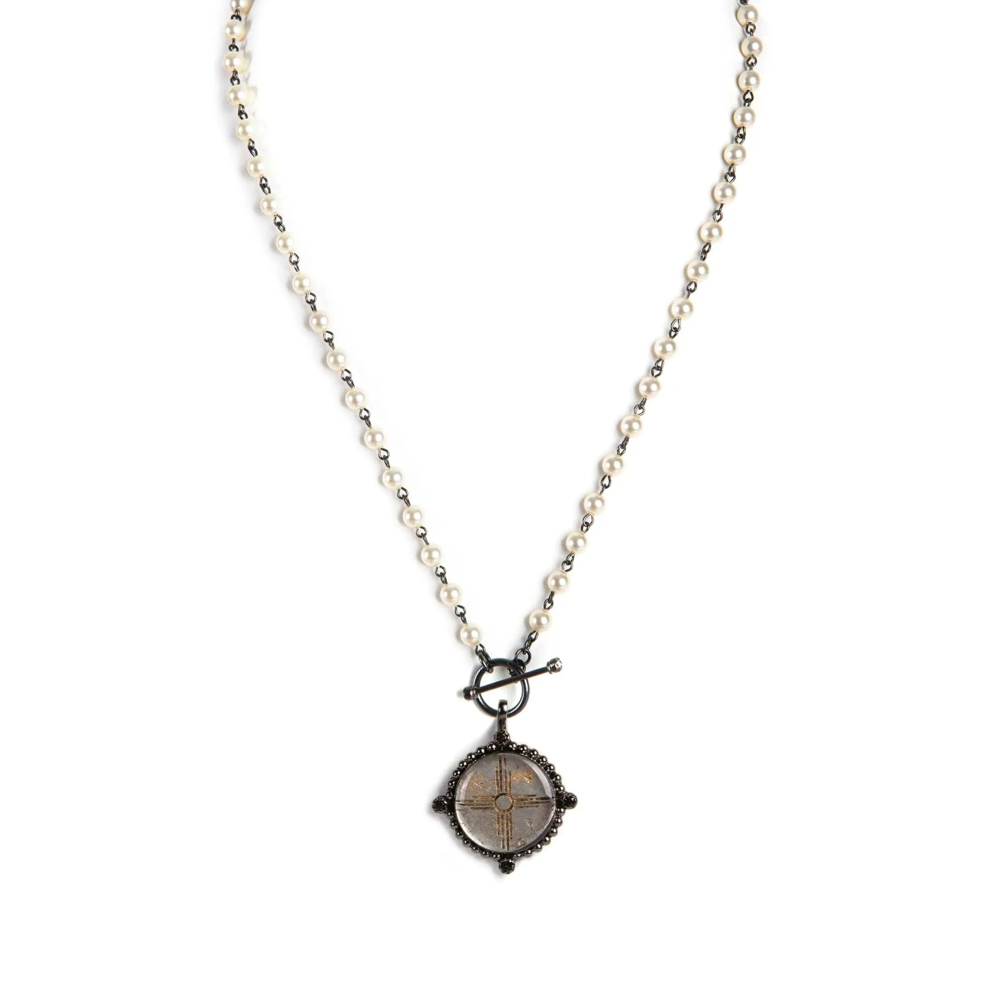 Delfina - 6mm Pearl Cream with All Medallions