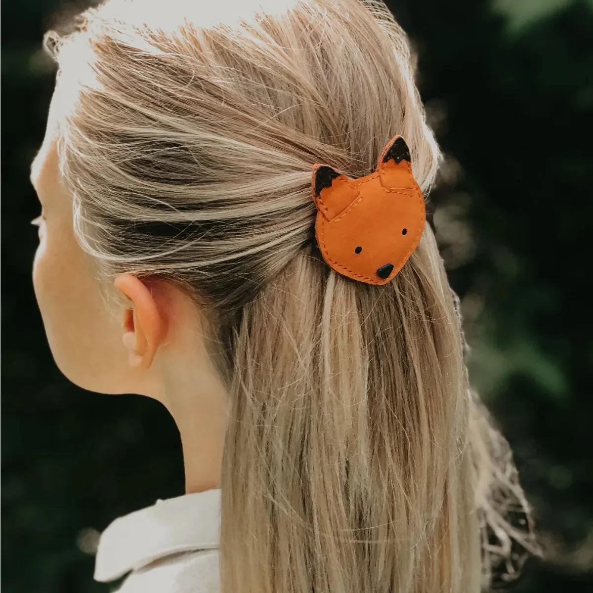 Donsje Leather Hair Tie - Fox
