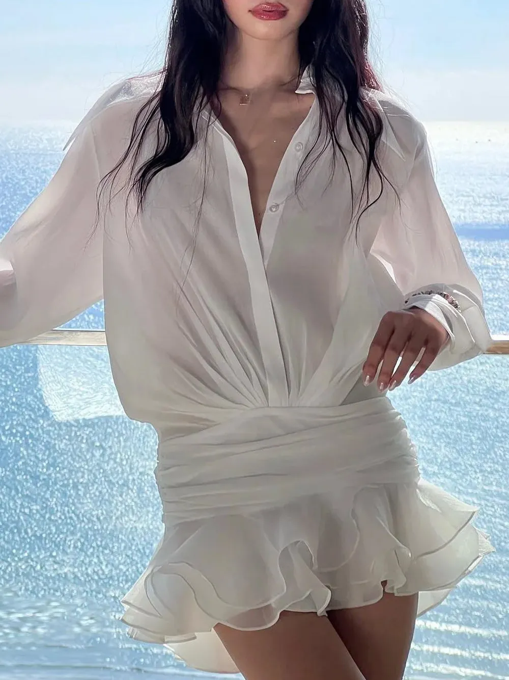 DREA Mini Dress in White