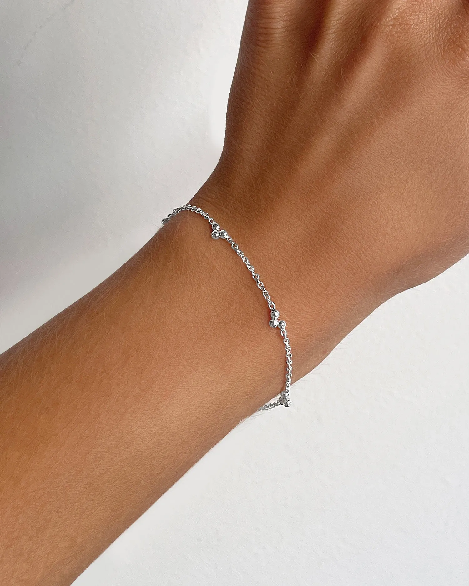 Drops full bracelet silver