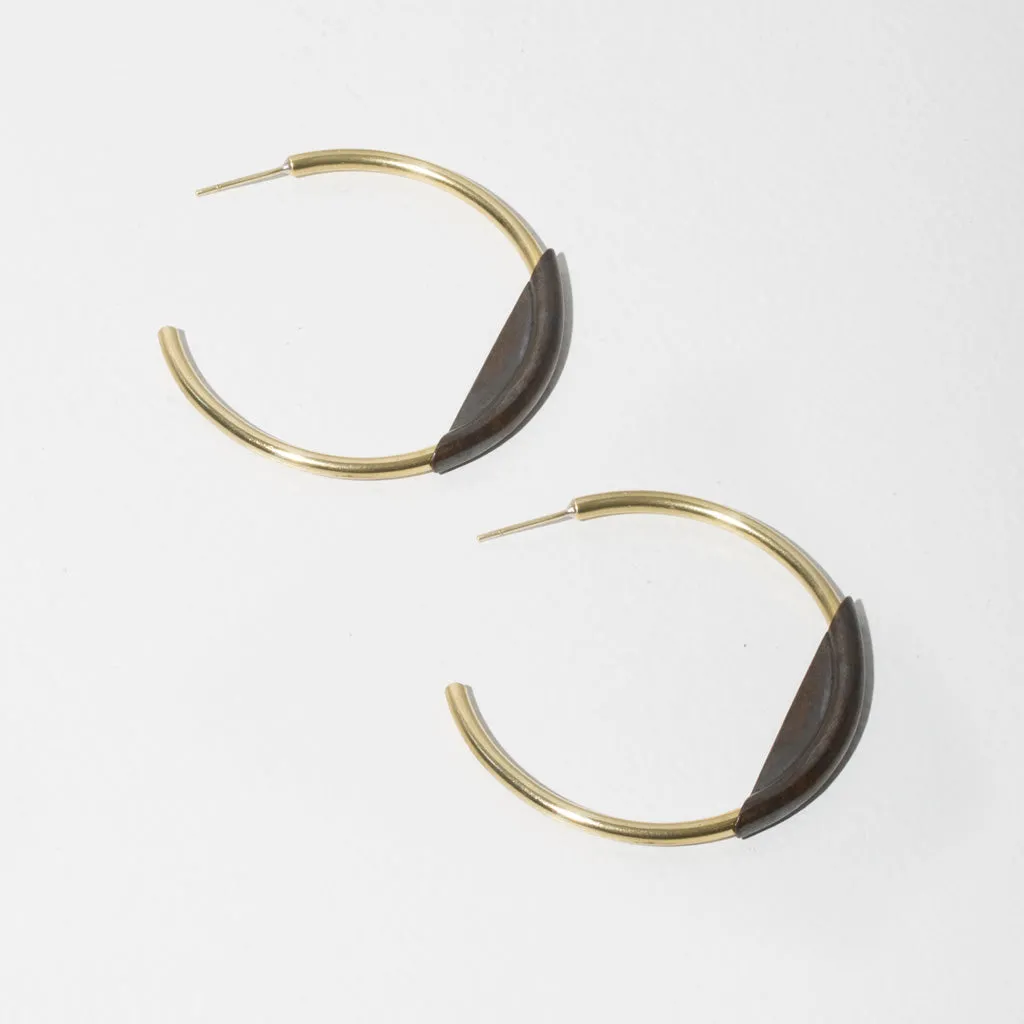 Earth   Sky Hoop Earrings