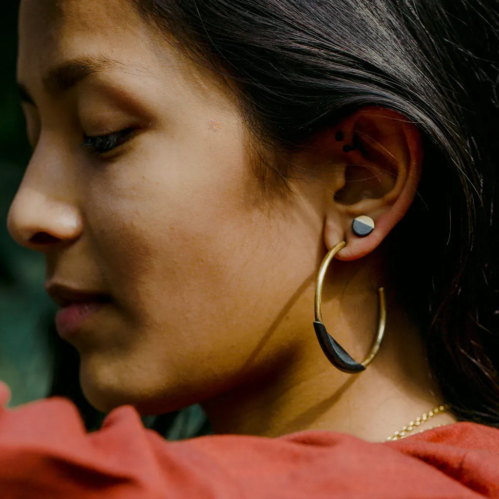 Earth   Sky Hoop Earrings