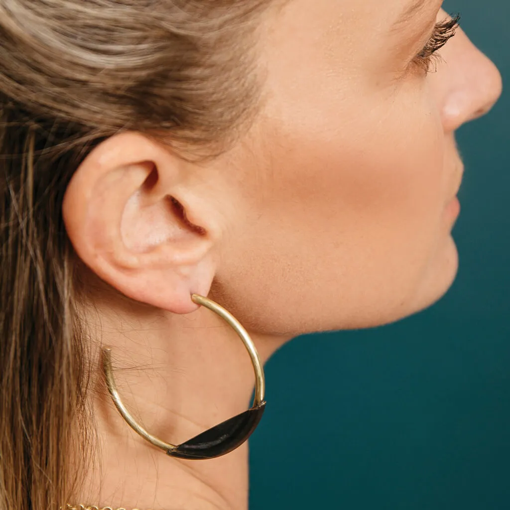 Earth   Sky Hoop Earrings