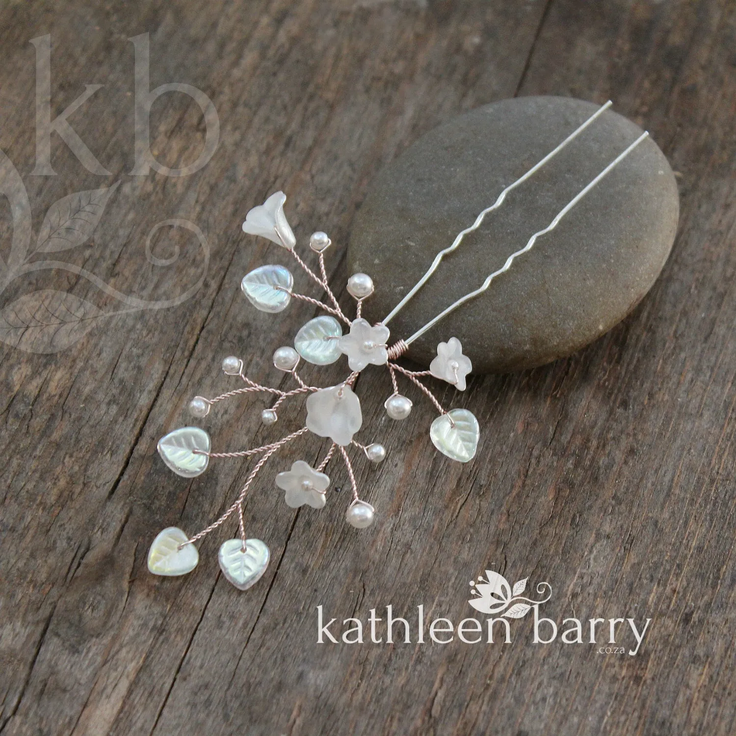 Eden pearly Hair pins - Available in Silver, gold & Rose gold - Sold individually