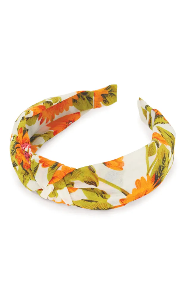 EHB10134 Sun Flower Print Pattern Knotted Headband 12pcs Pack