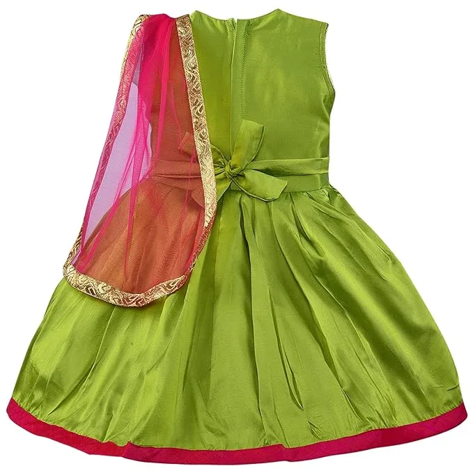 Embroidered & Attached Dupatta Ethnic Dress - fe3133