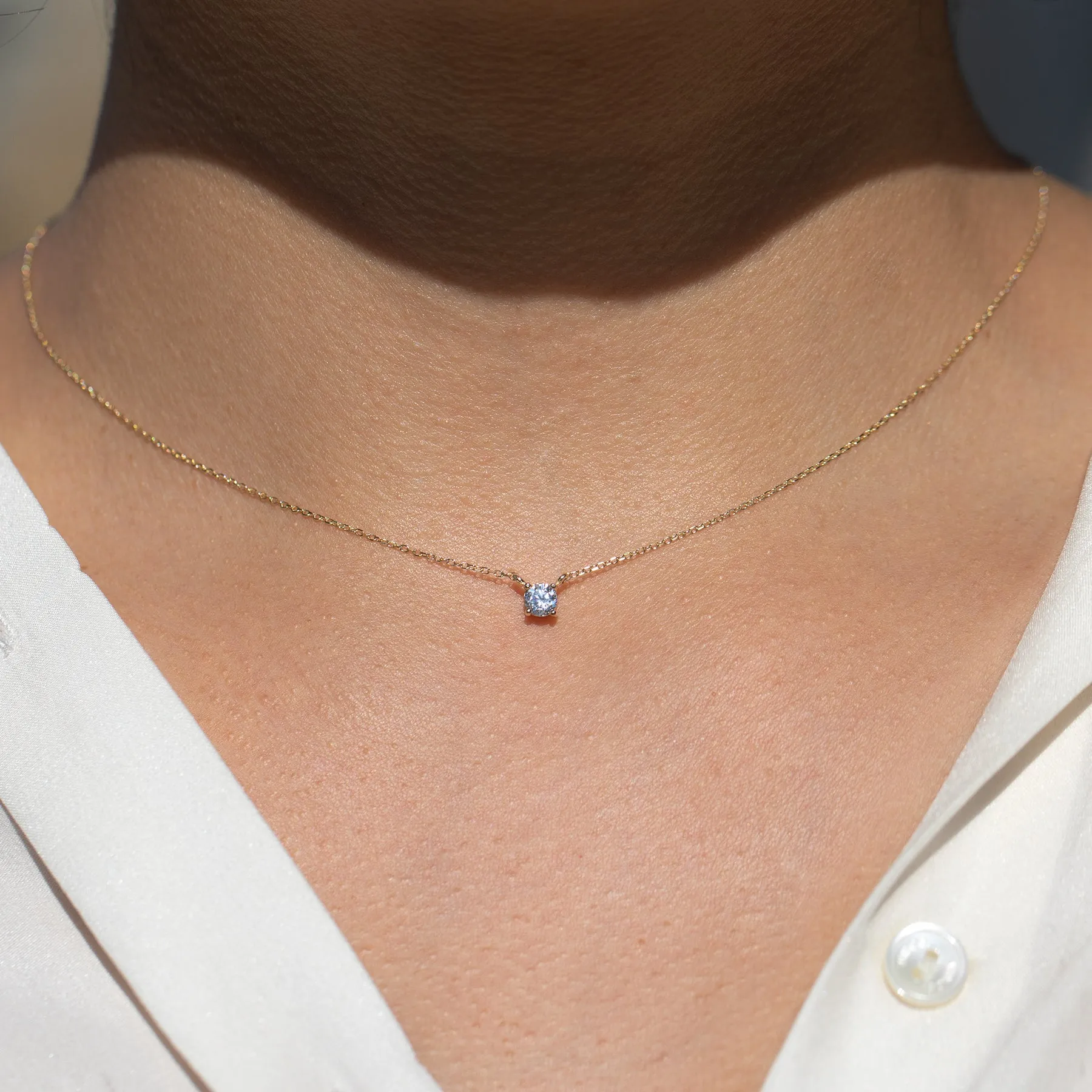 Fine Droplet Necklace