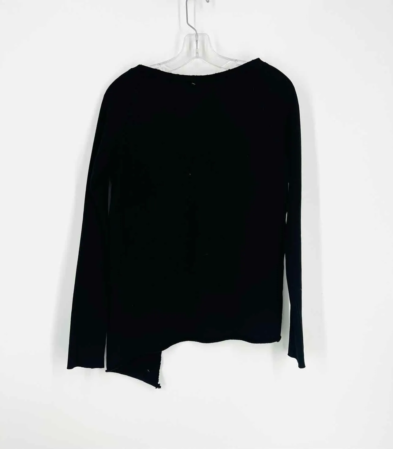 Frank & Eileen Size S Black Asymmetrical Designer Sweatshirt