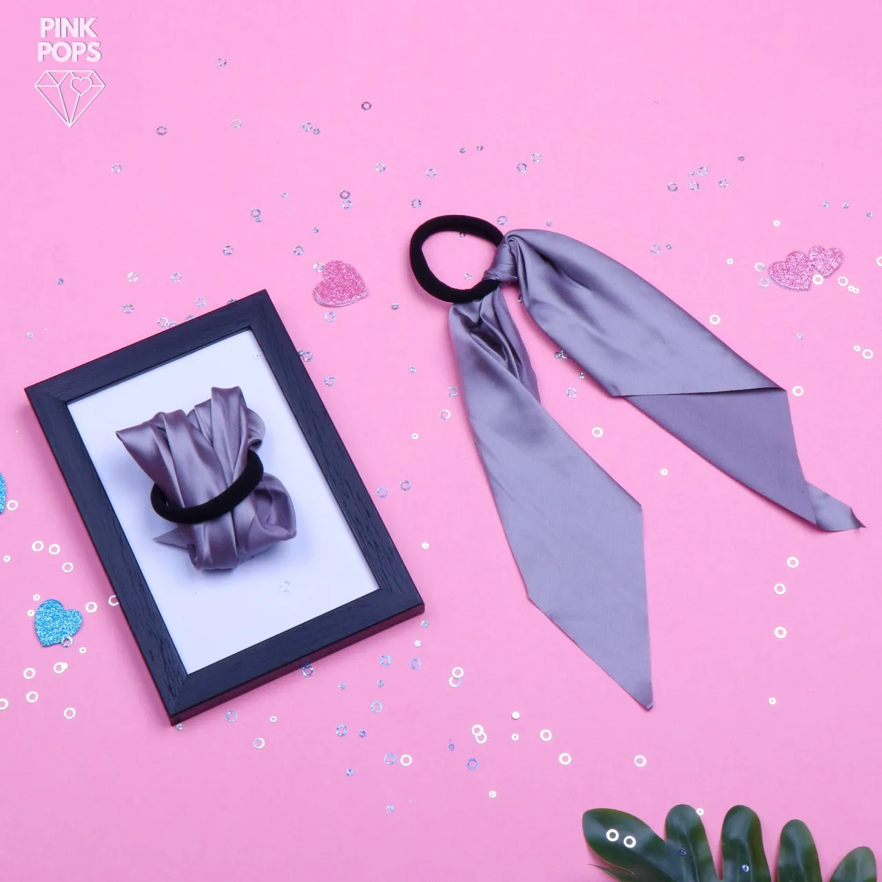 Glossy Silk Hair Ties