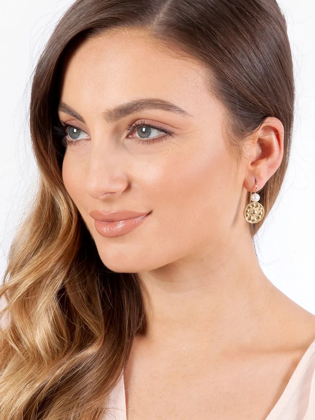 Gold Logo Earrings