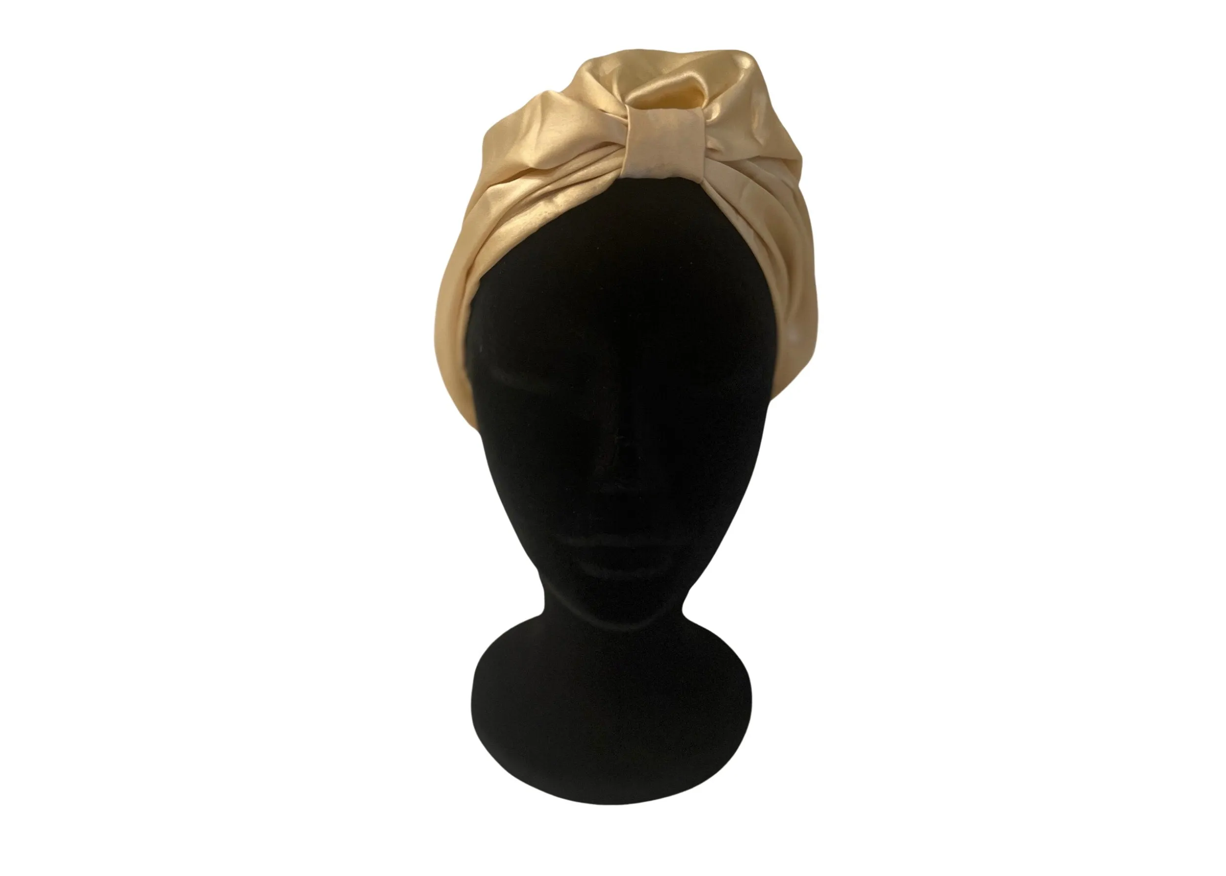 Gold Square Silk Night Cap/Bonnet