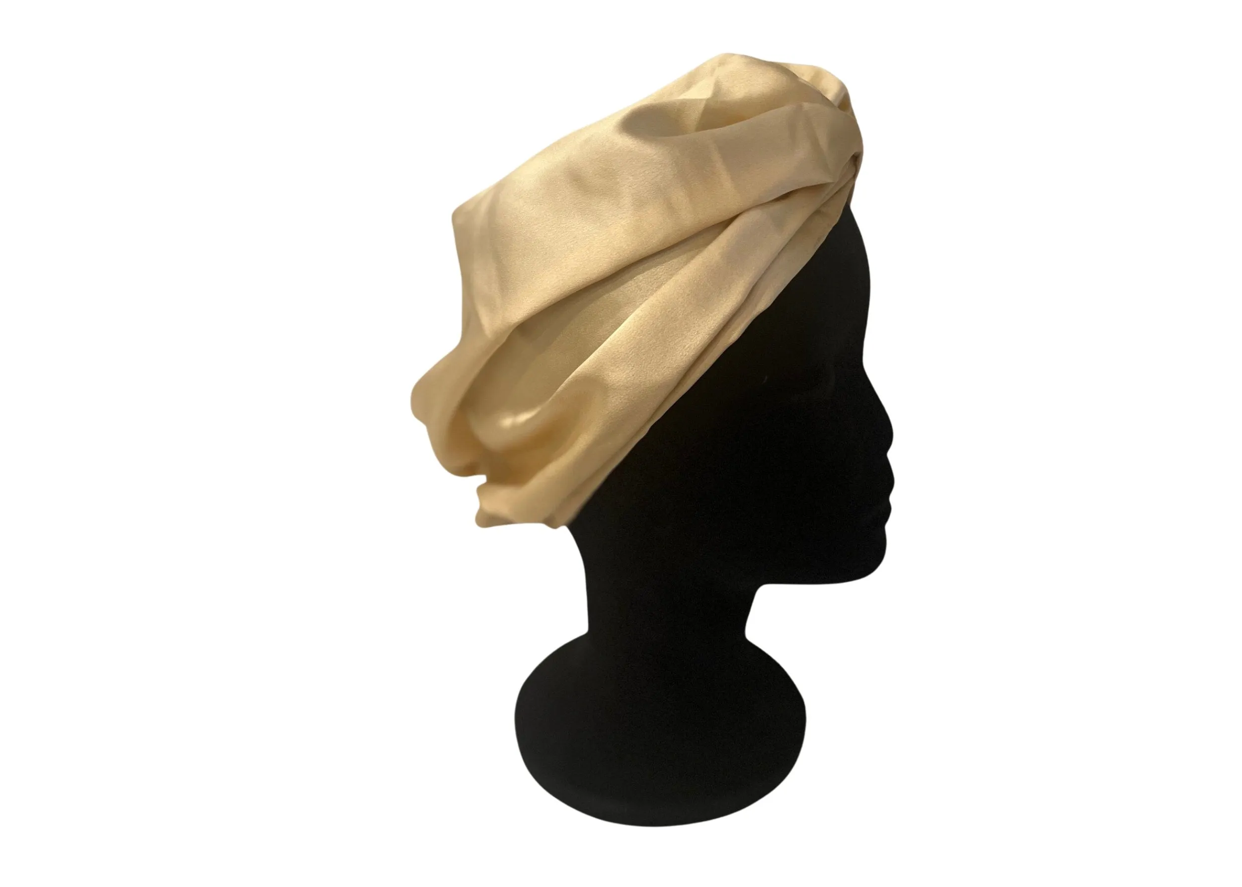 Gold Square Silk Night Cap/Bonnet