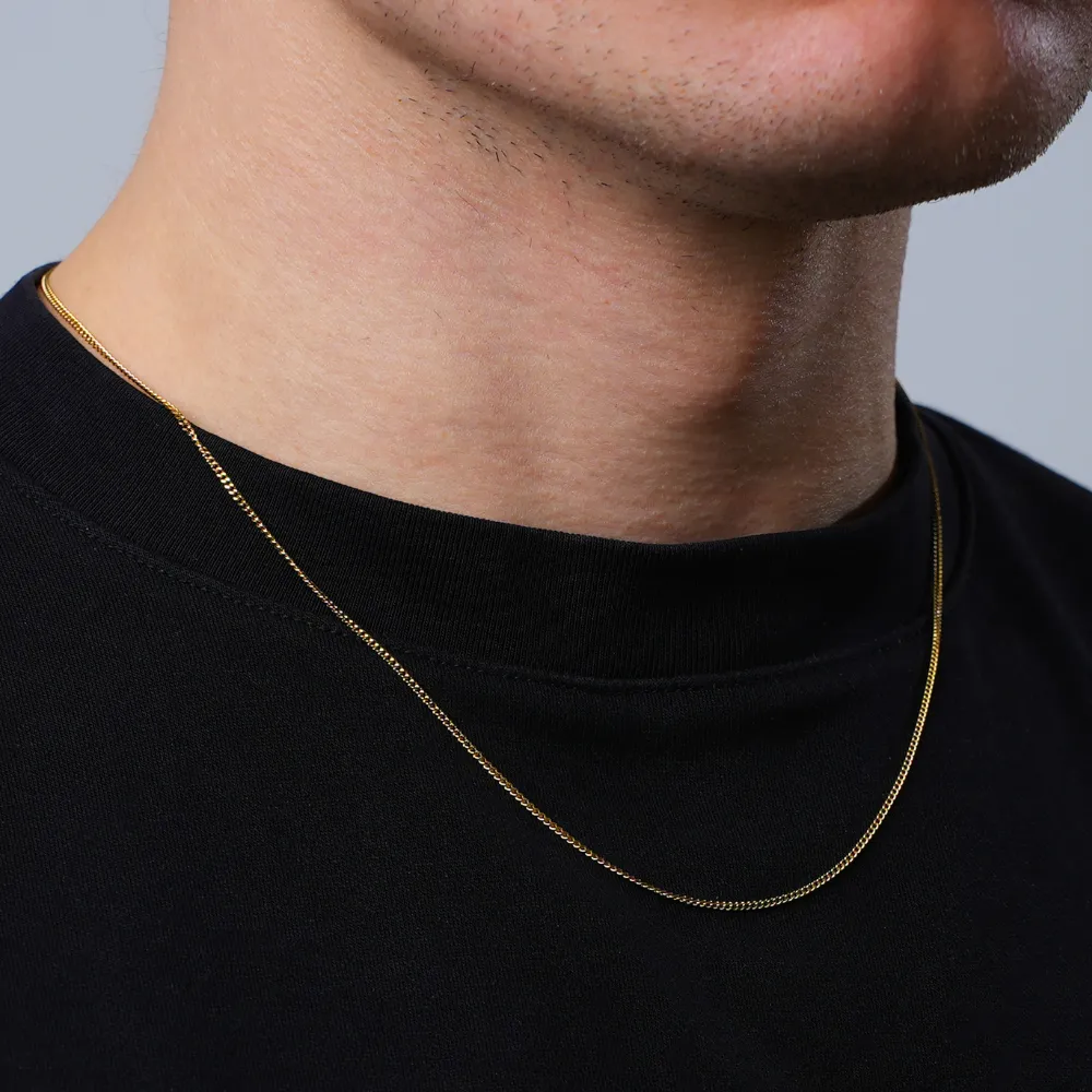 Gold Thin Cuban Chain (1.5MM)