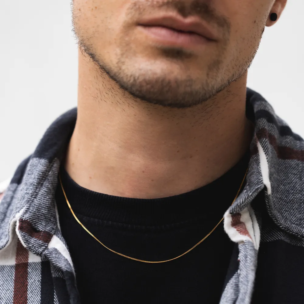Gold Thin Cuban Chain (1.5MM)
