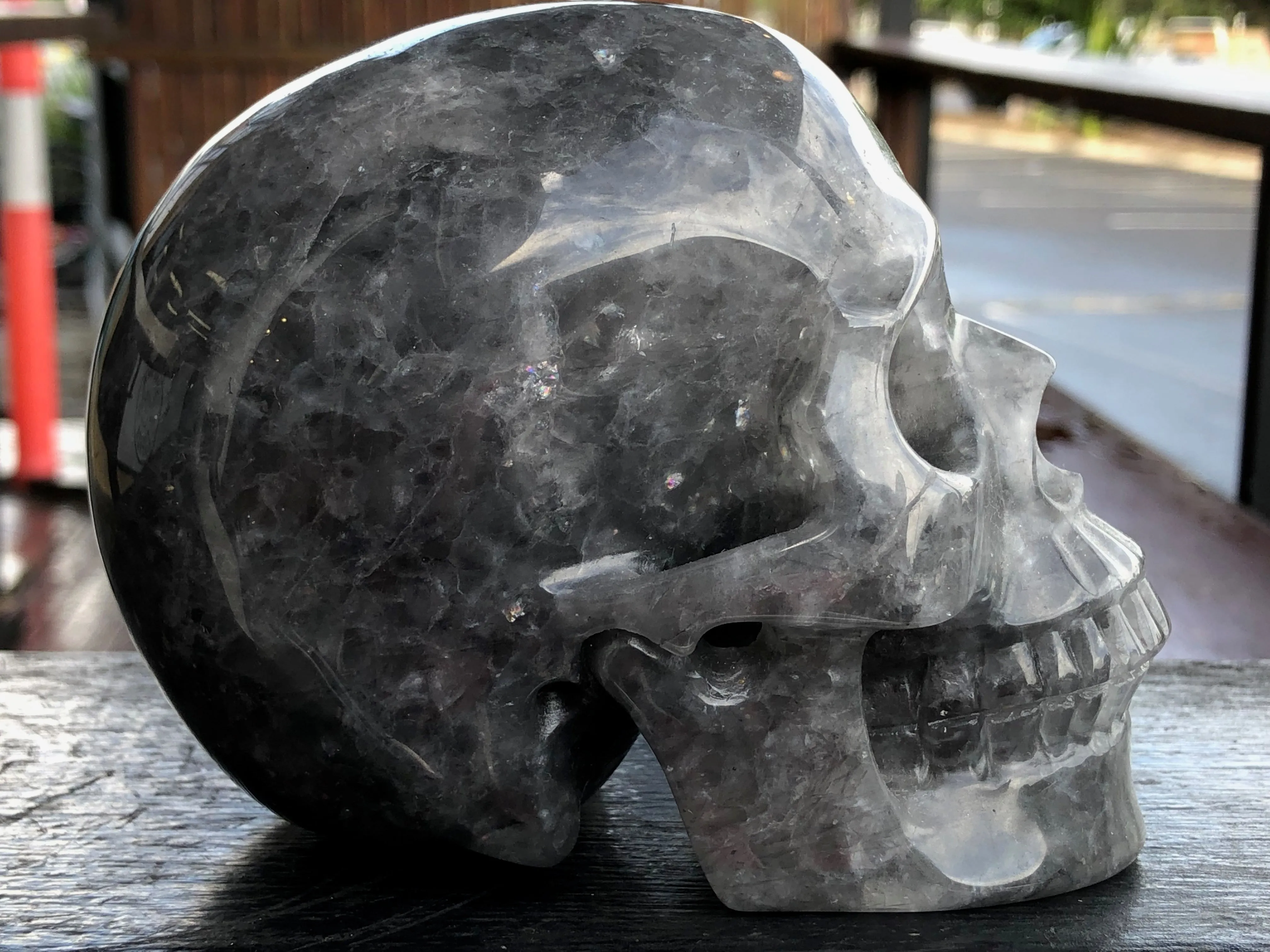 Grey Fluorite Skull [1k1146]
