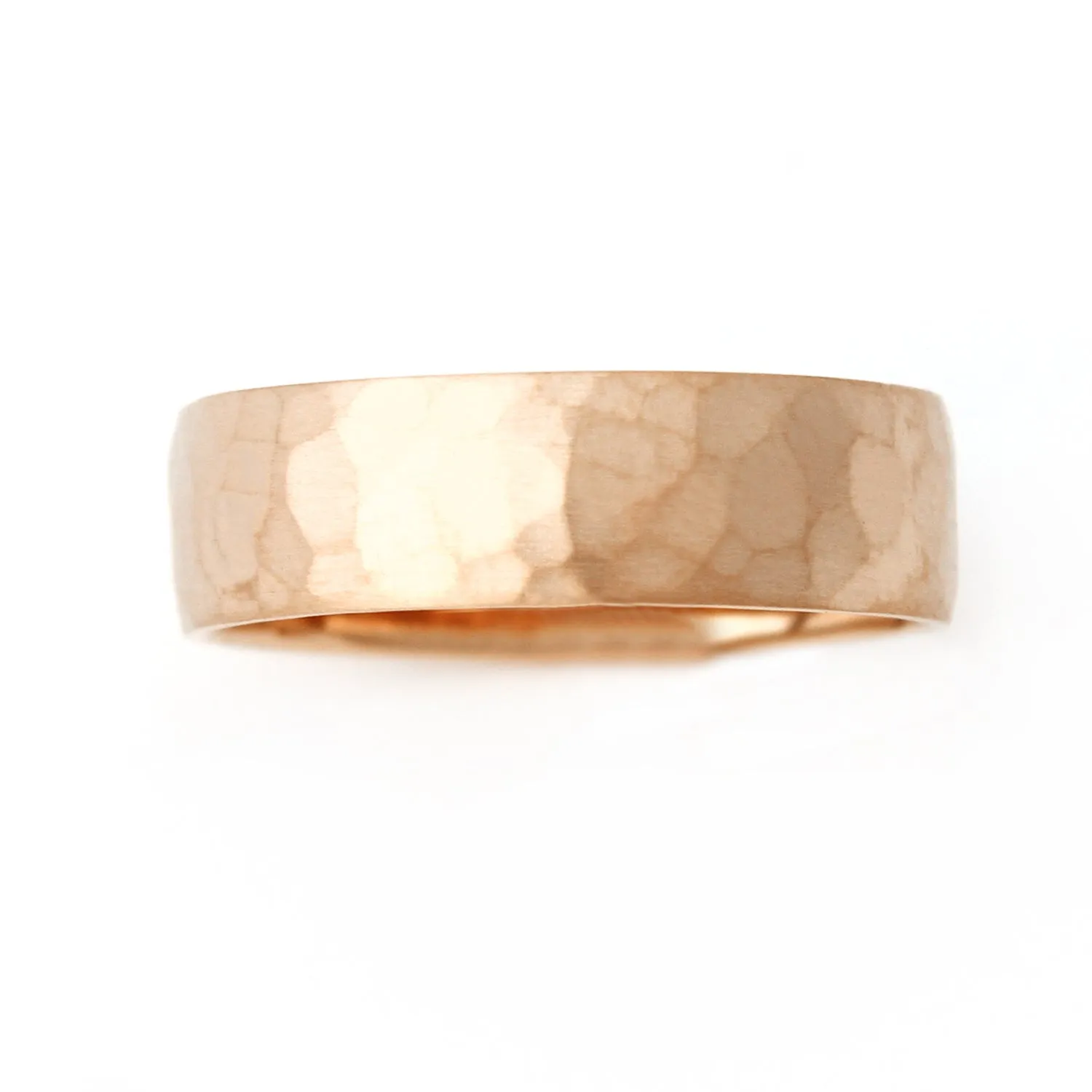 Hammered Wedding Band