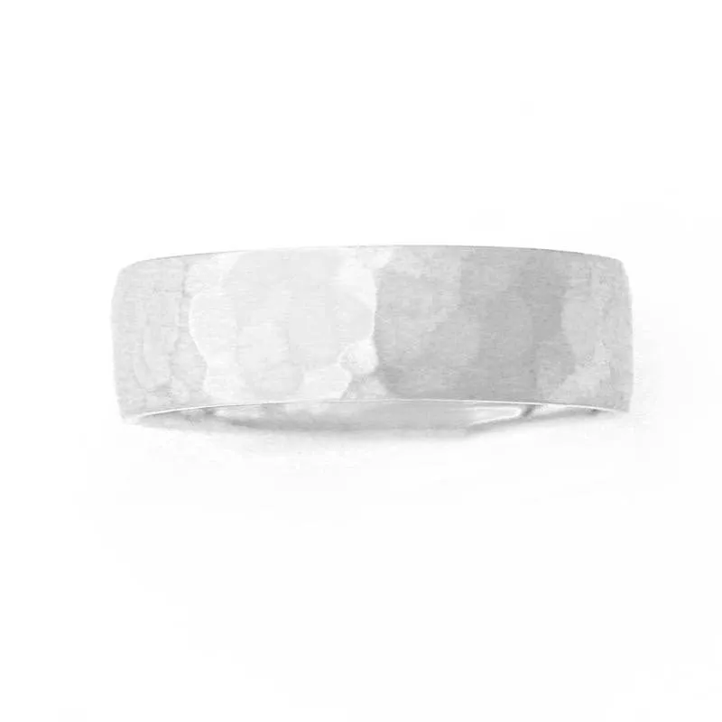 Hammered Wedding Band
