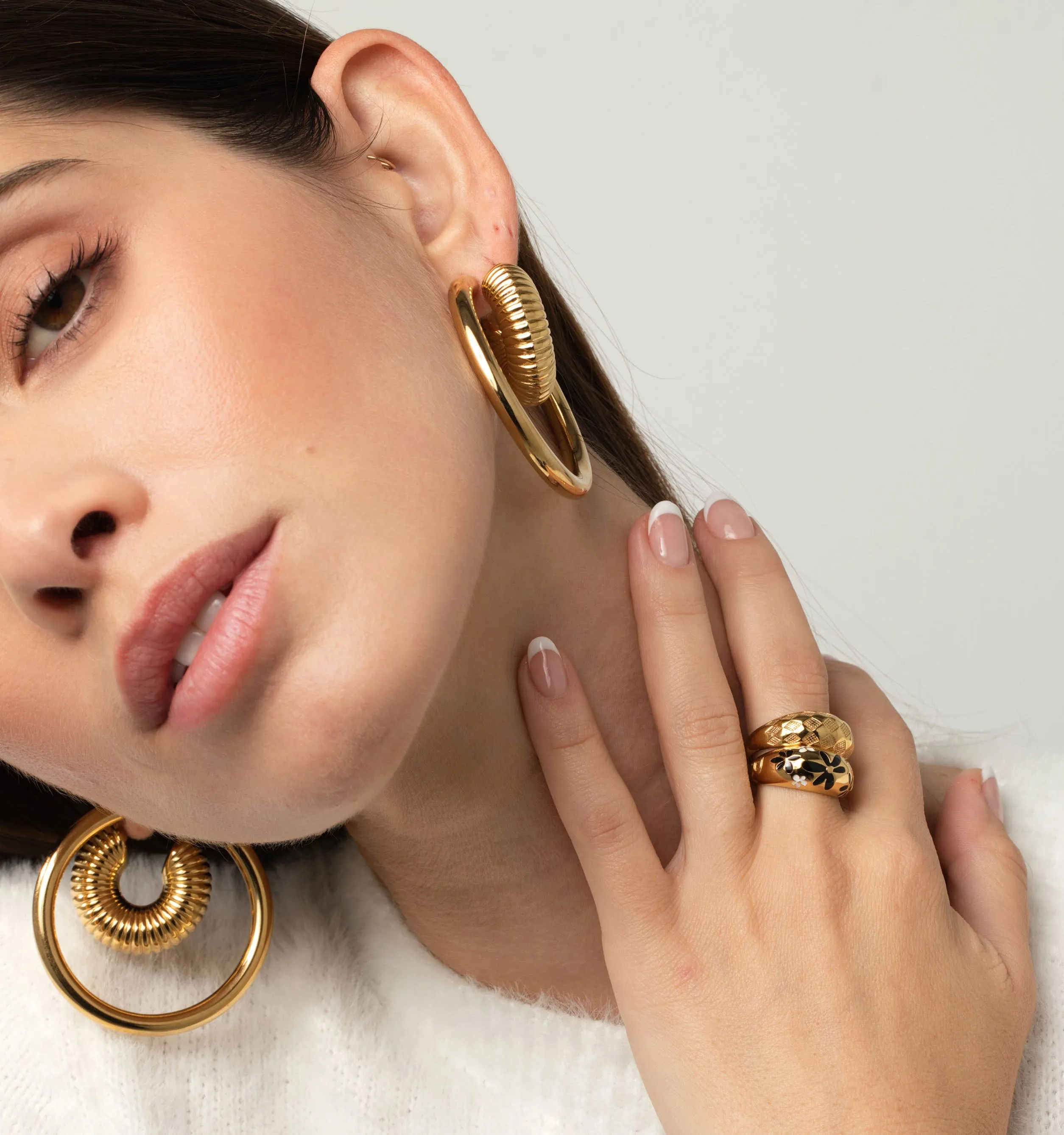Hoop Earrings - Set Of 2