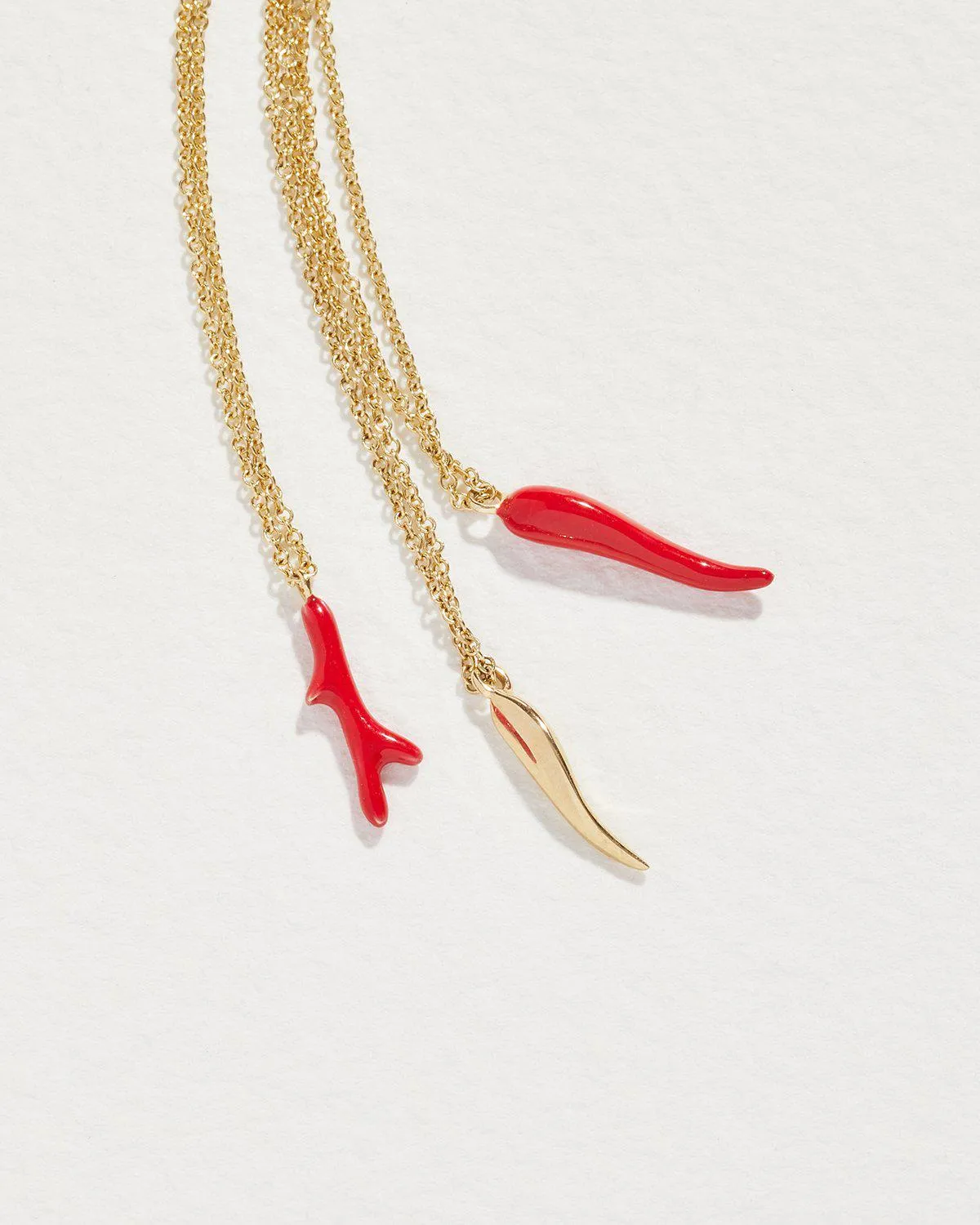Italian Horn Enamel Pendant