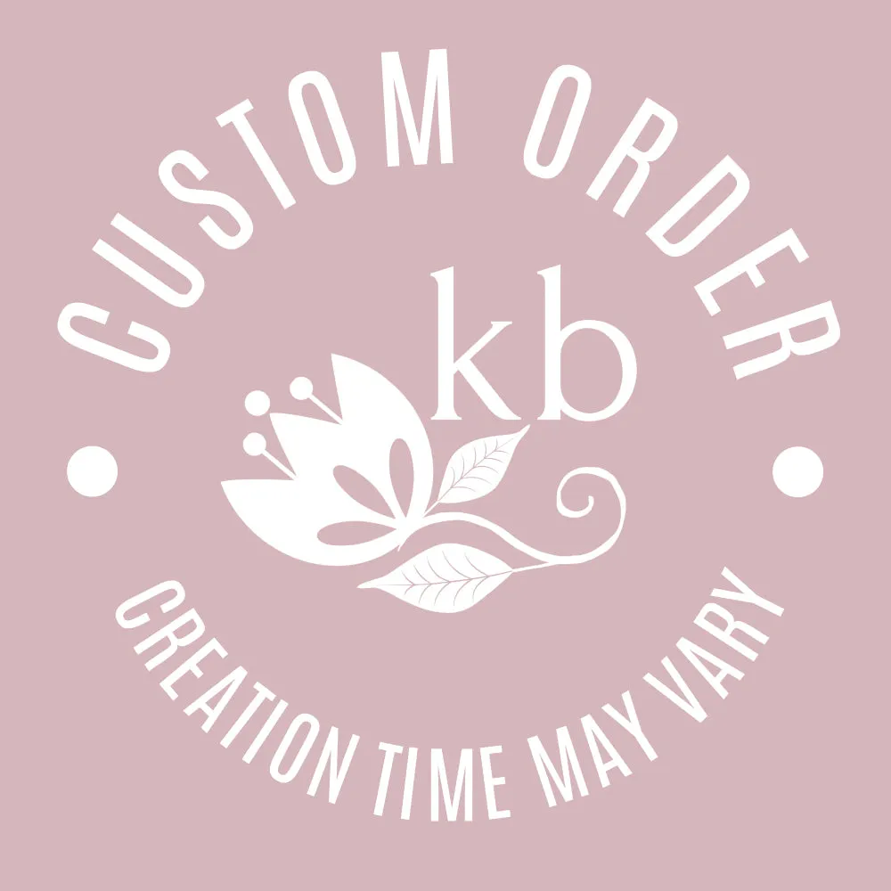 Jane Bridal Hair Piece / vine shades of blush pinks - Ivory Champagne custom colors available
