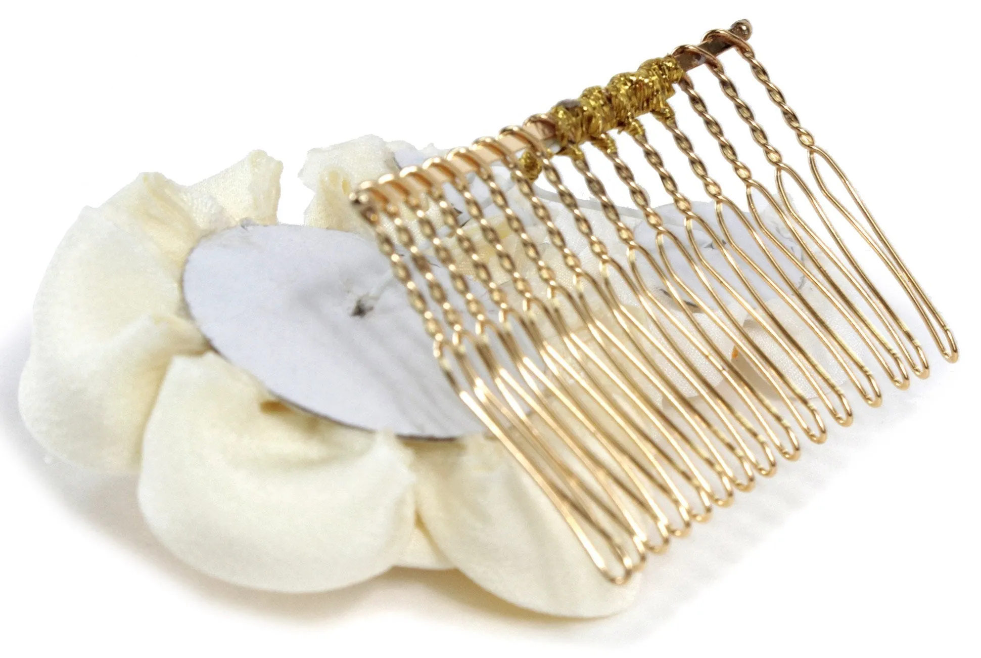 Japanese Kimono Hair Accessory Comb 2 pc Set Flowers