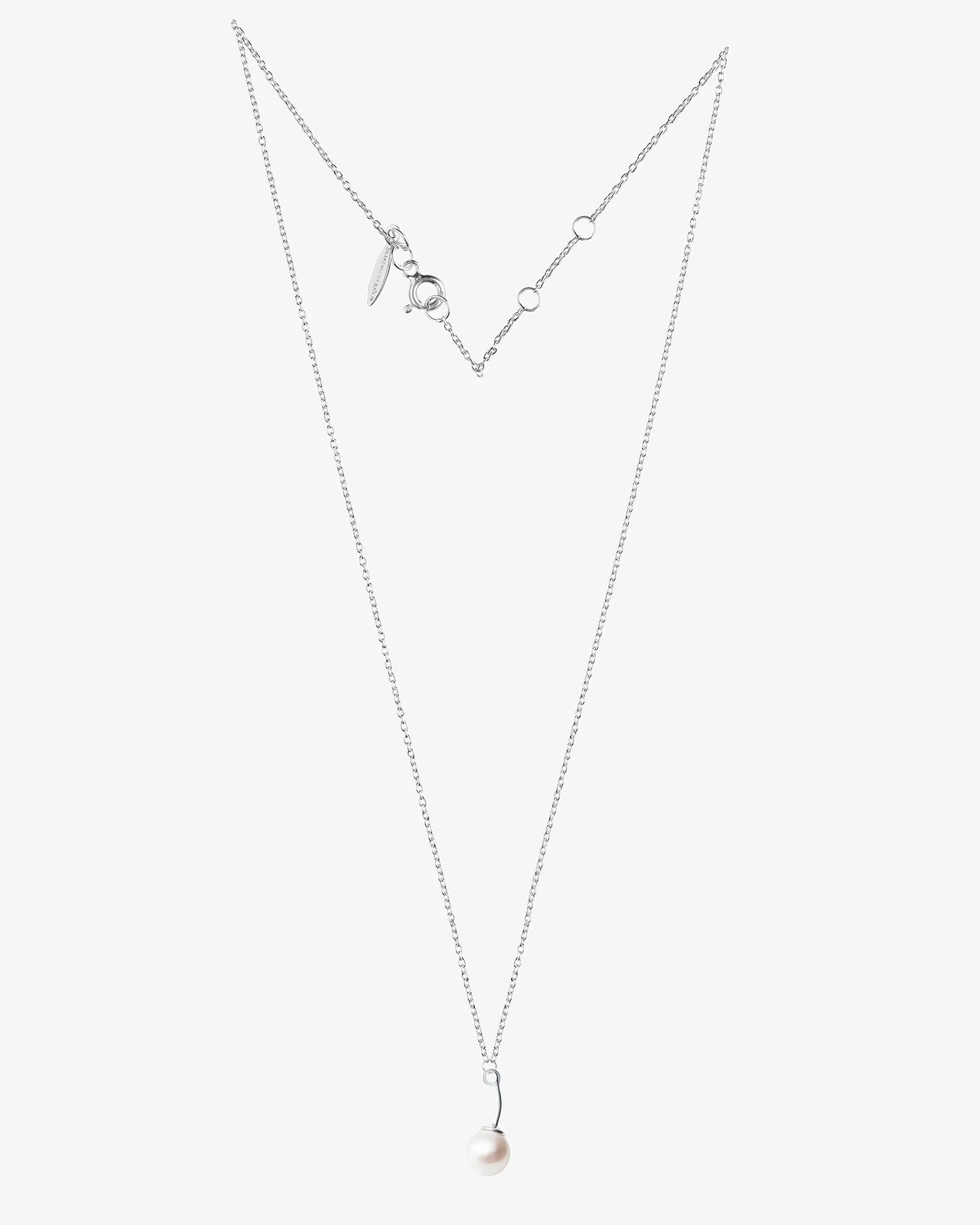 Le Pearl single necklace silver