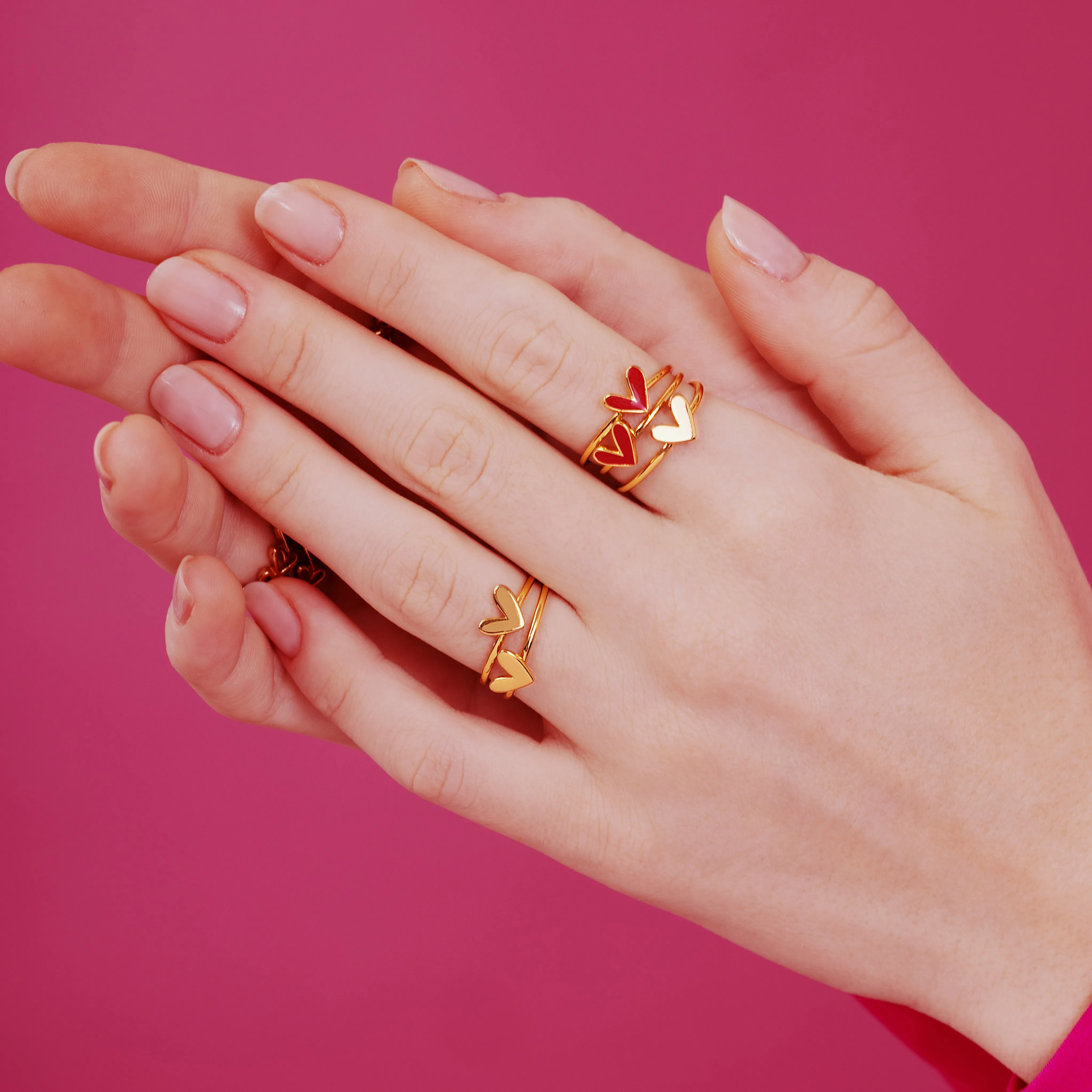 Love Heart Gold Ring