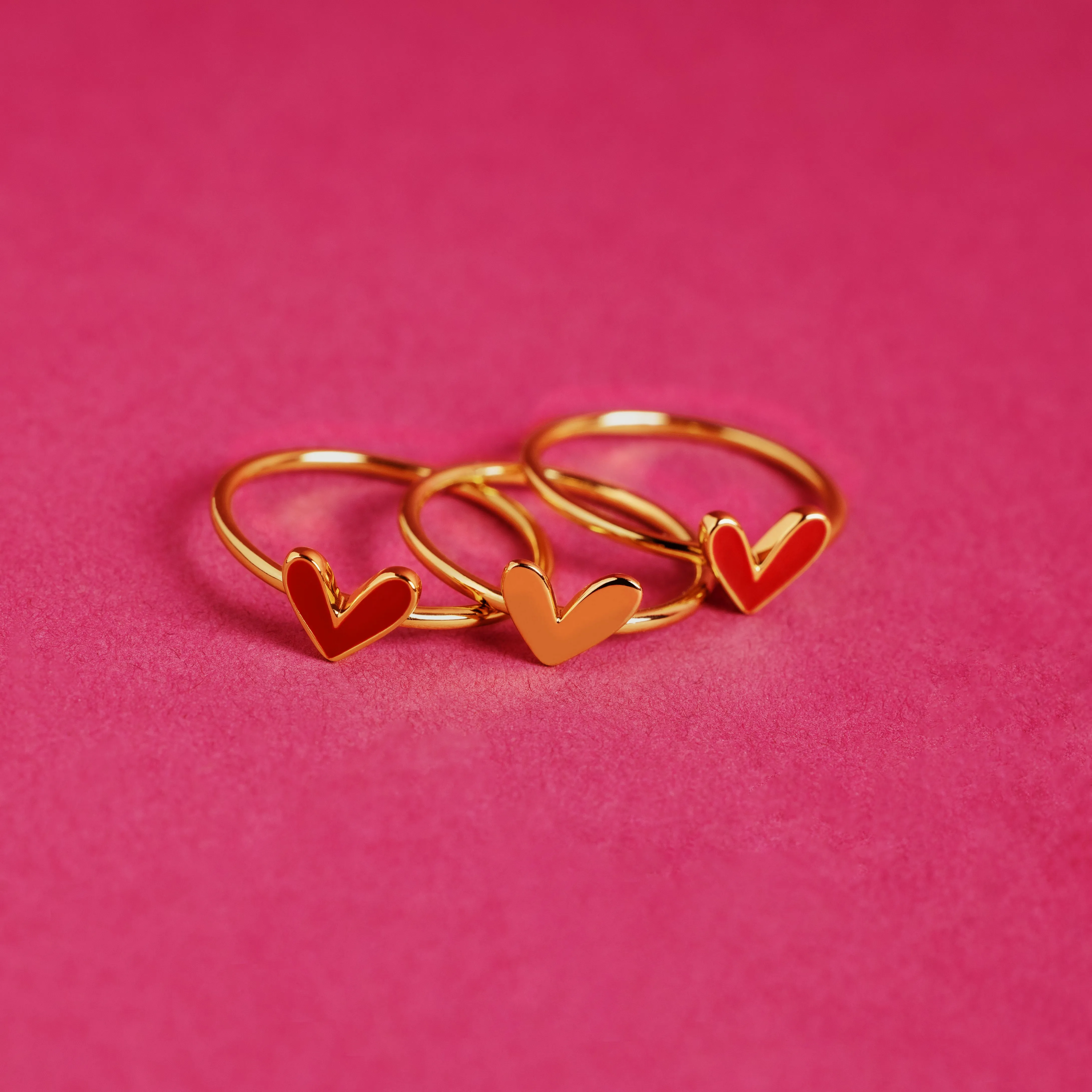 Love Heart Gold Ring