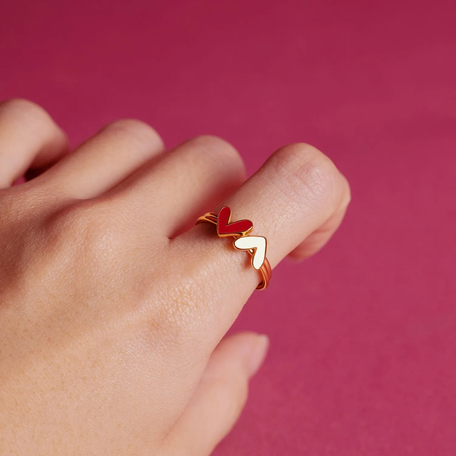 Love Heart Gold Ring