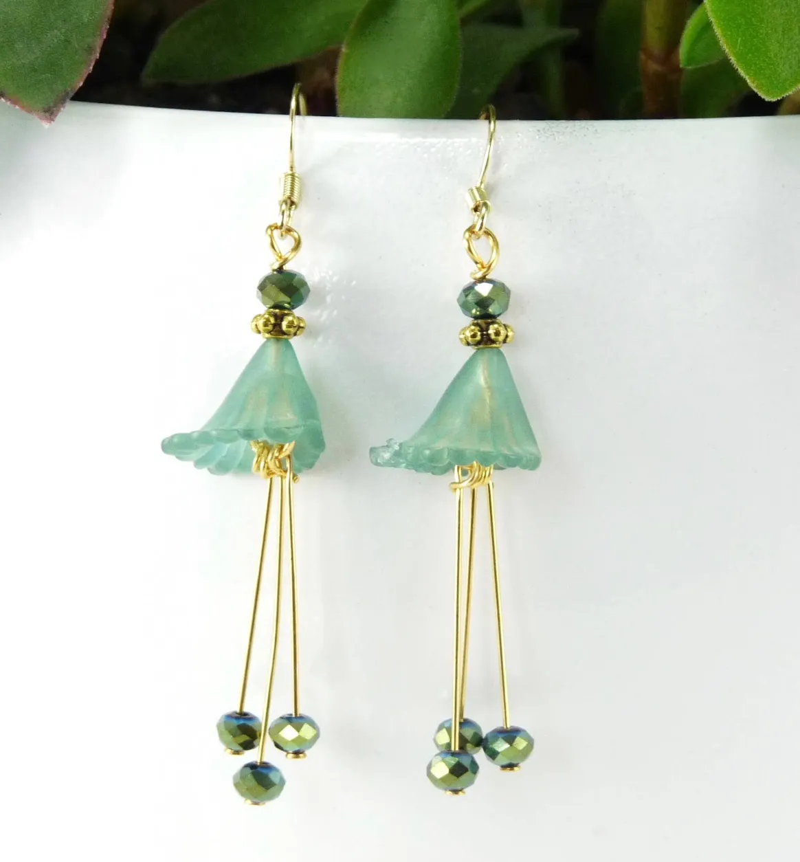 Lucite Dangle Earrings (3 Colors)