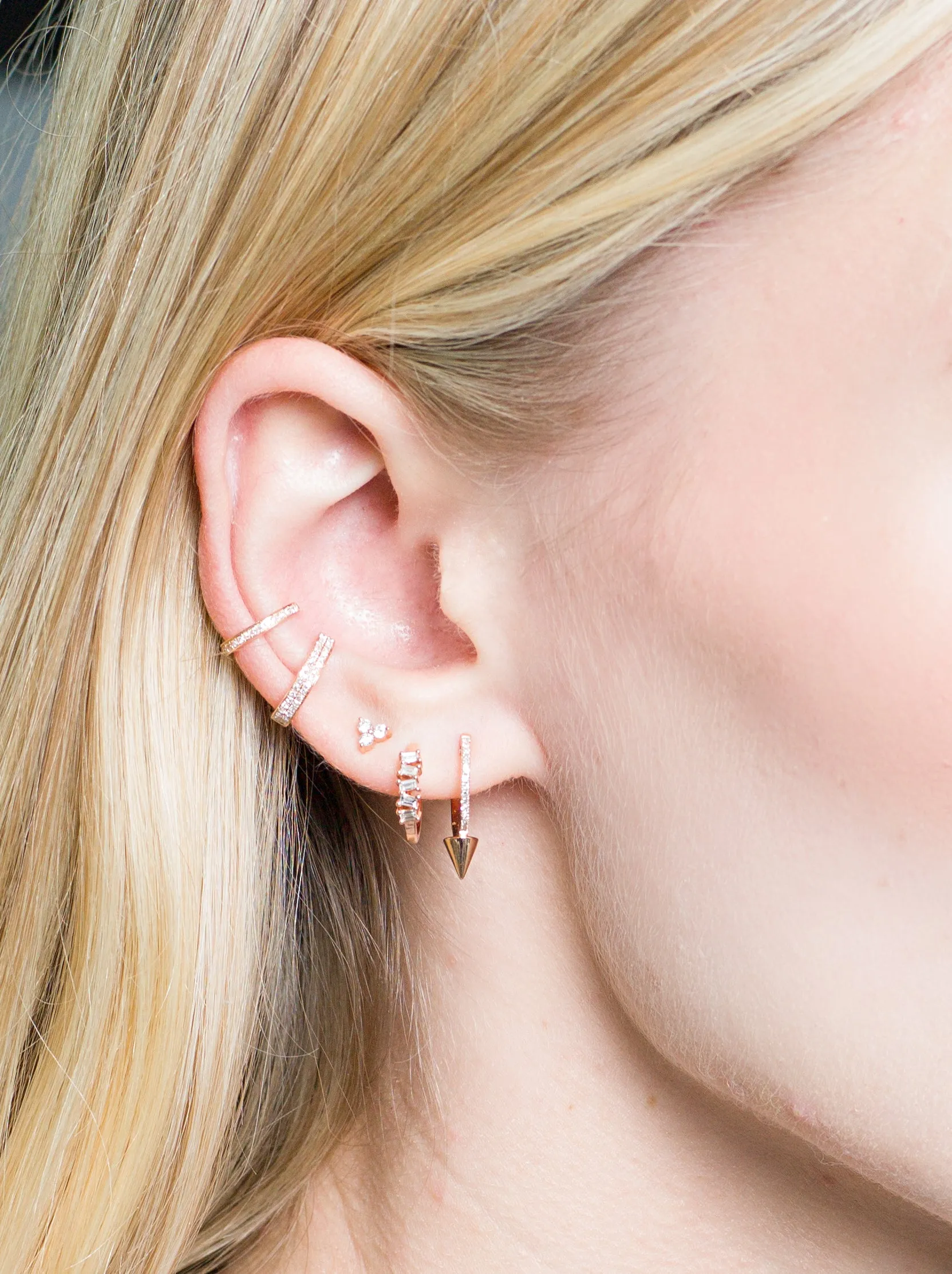 MADDY DIAMOND TRILLIUM STUDS