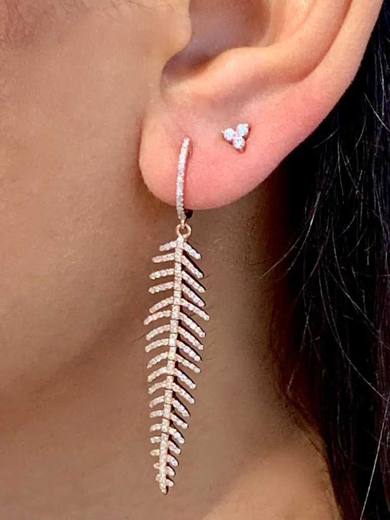 MADDY DIAMOND TRILLIUM STUDS