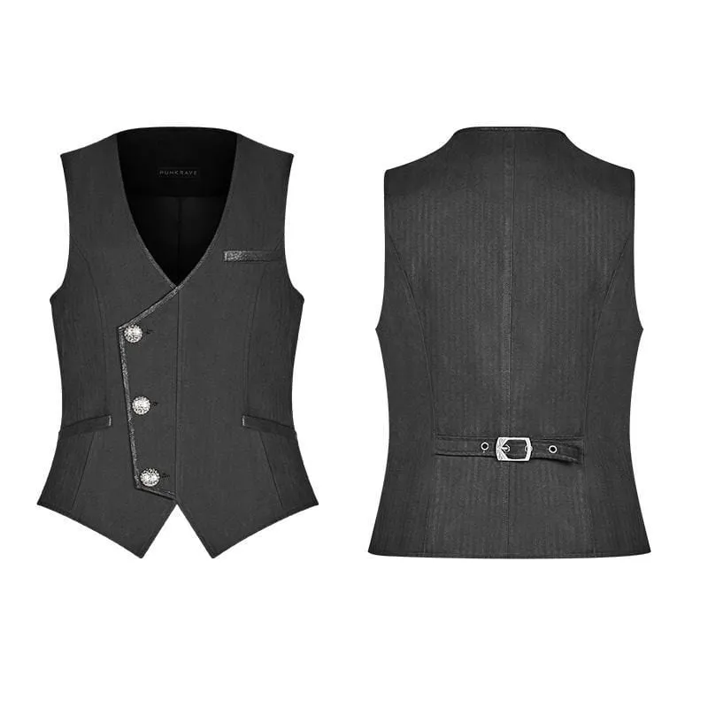 Men's Goth Pinstripes Vest