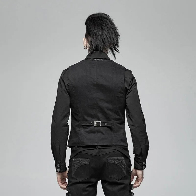 Men's Goth Pinstripes Vest