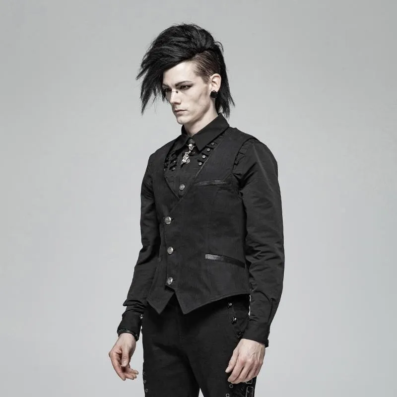 Men's Goth Pinstripes Vest