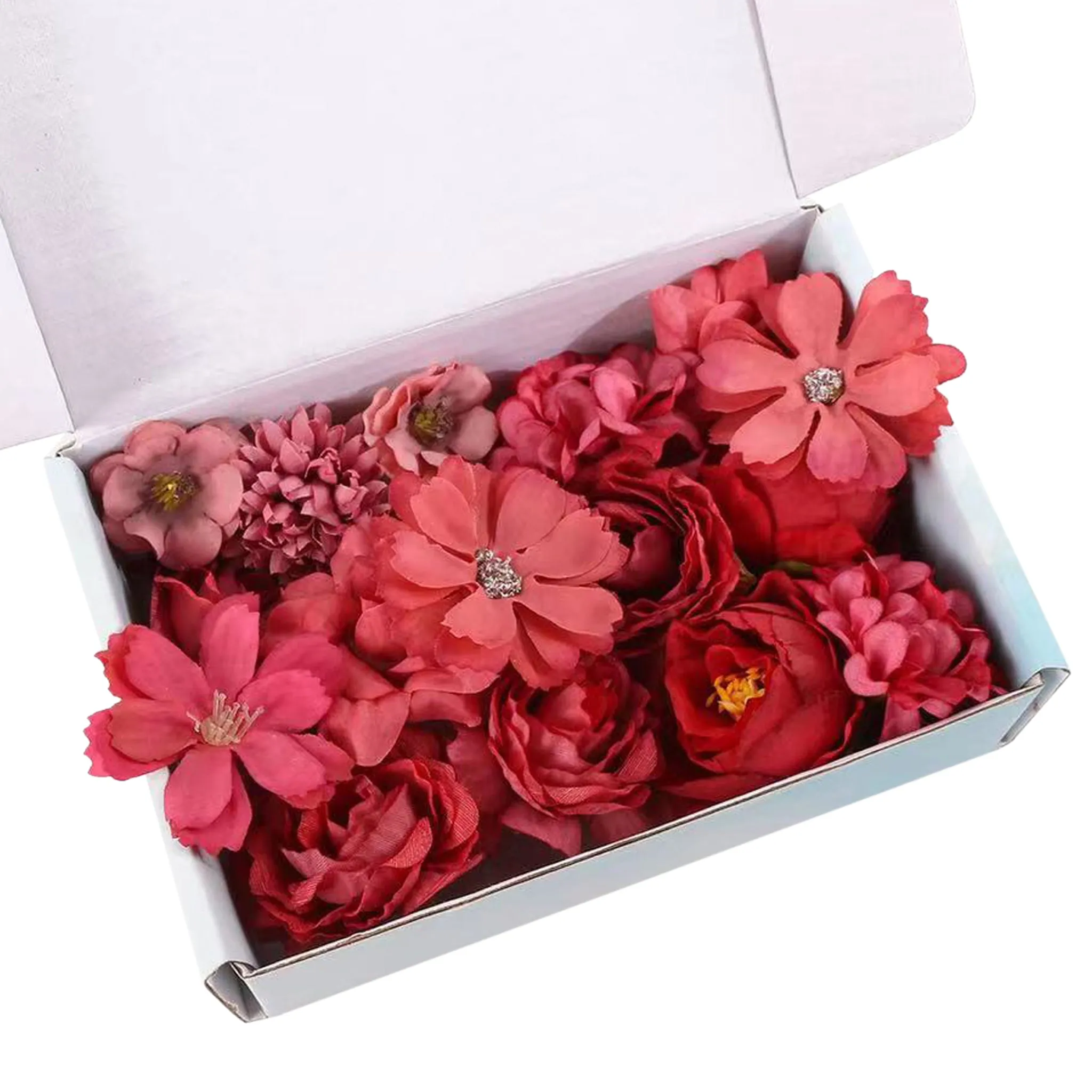 Mini Silk Flower Heads for DIY Crafts