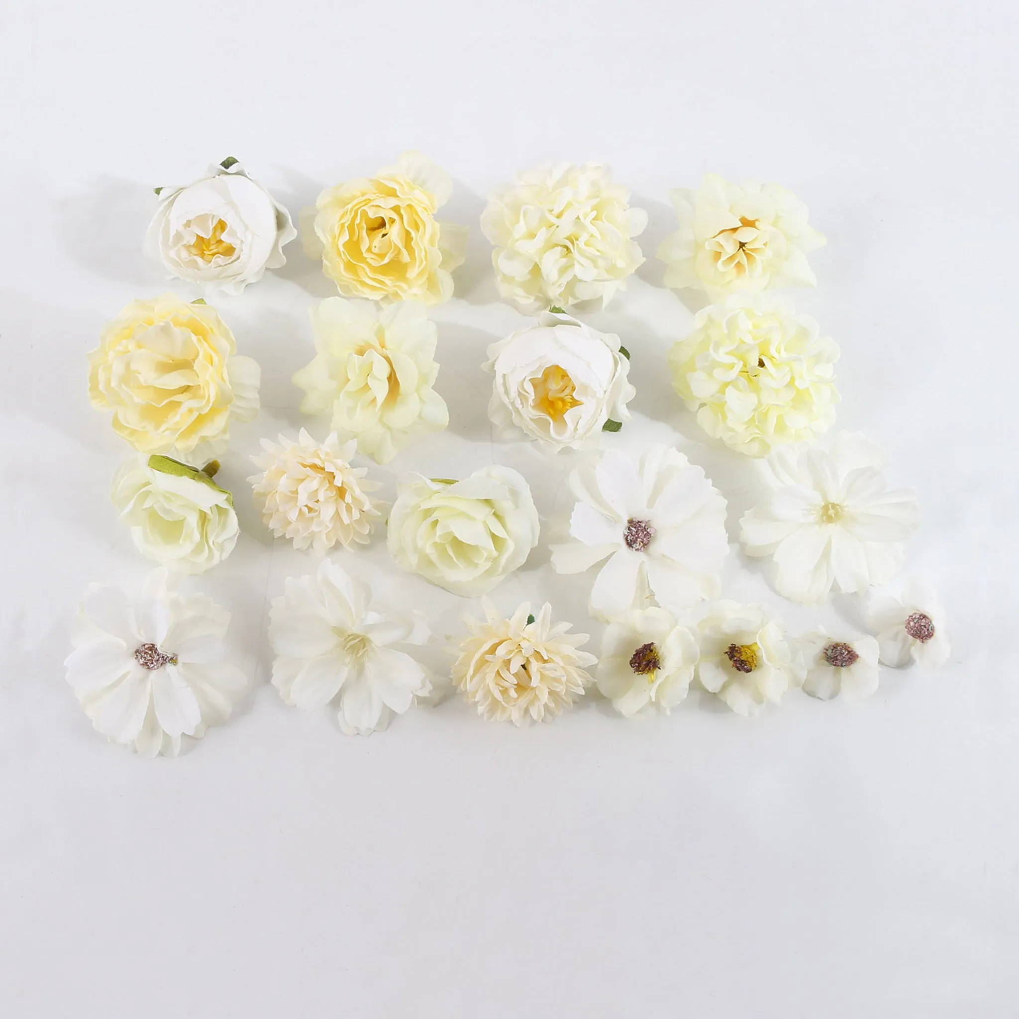 Mini Silk Flower Heads for DIY Crafts