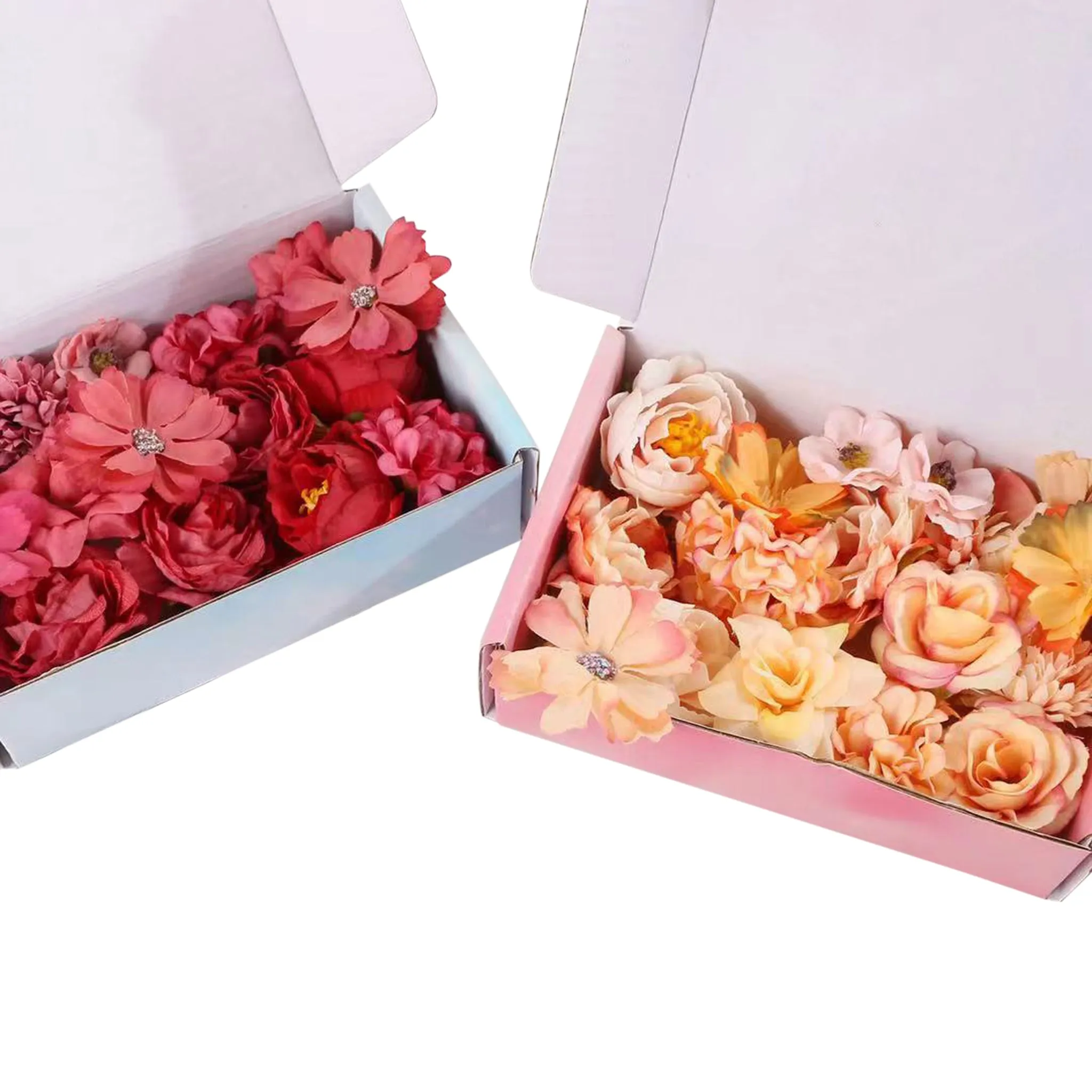 Mini Silk Flower Heads for DIY Crafts