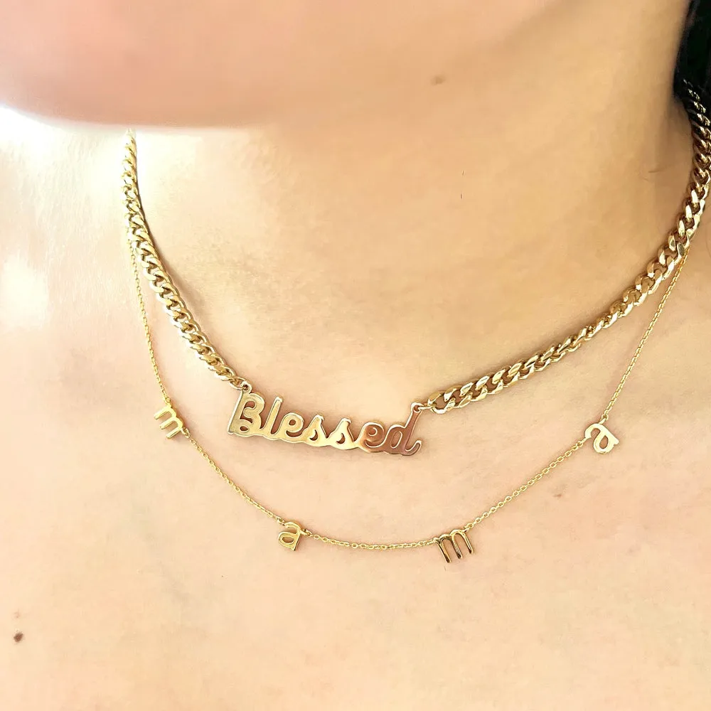 Mom - Mama Thin Chain Necklace