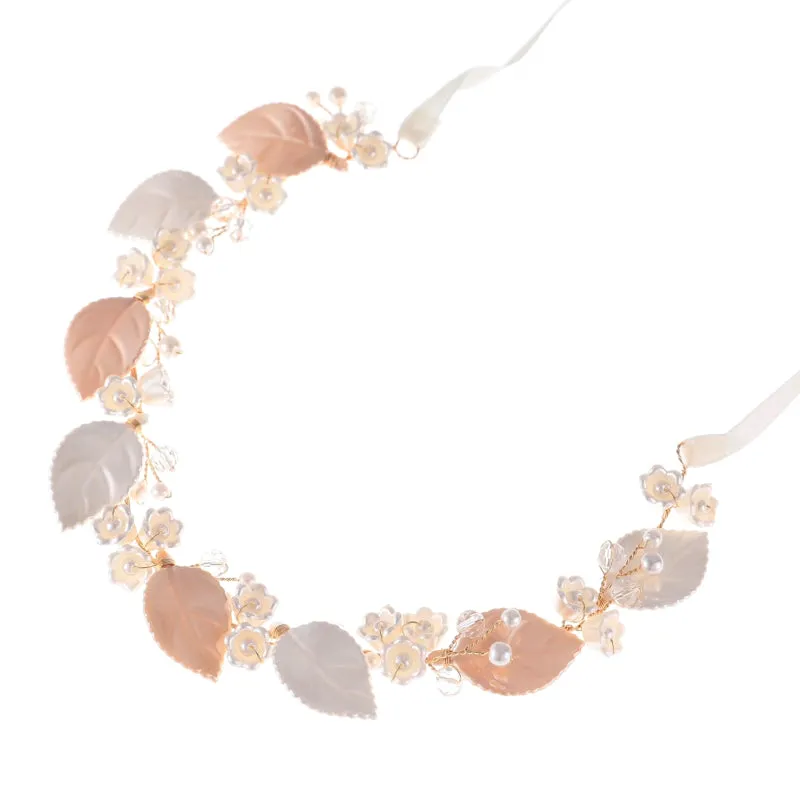Netherfield Ball Regency Leaf and Flower Hair Accessory