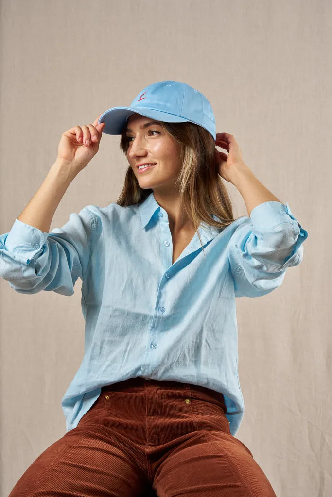NL Embroidered Logo Baseball Cap Light Blue