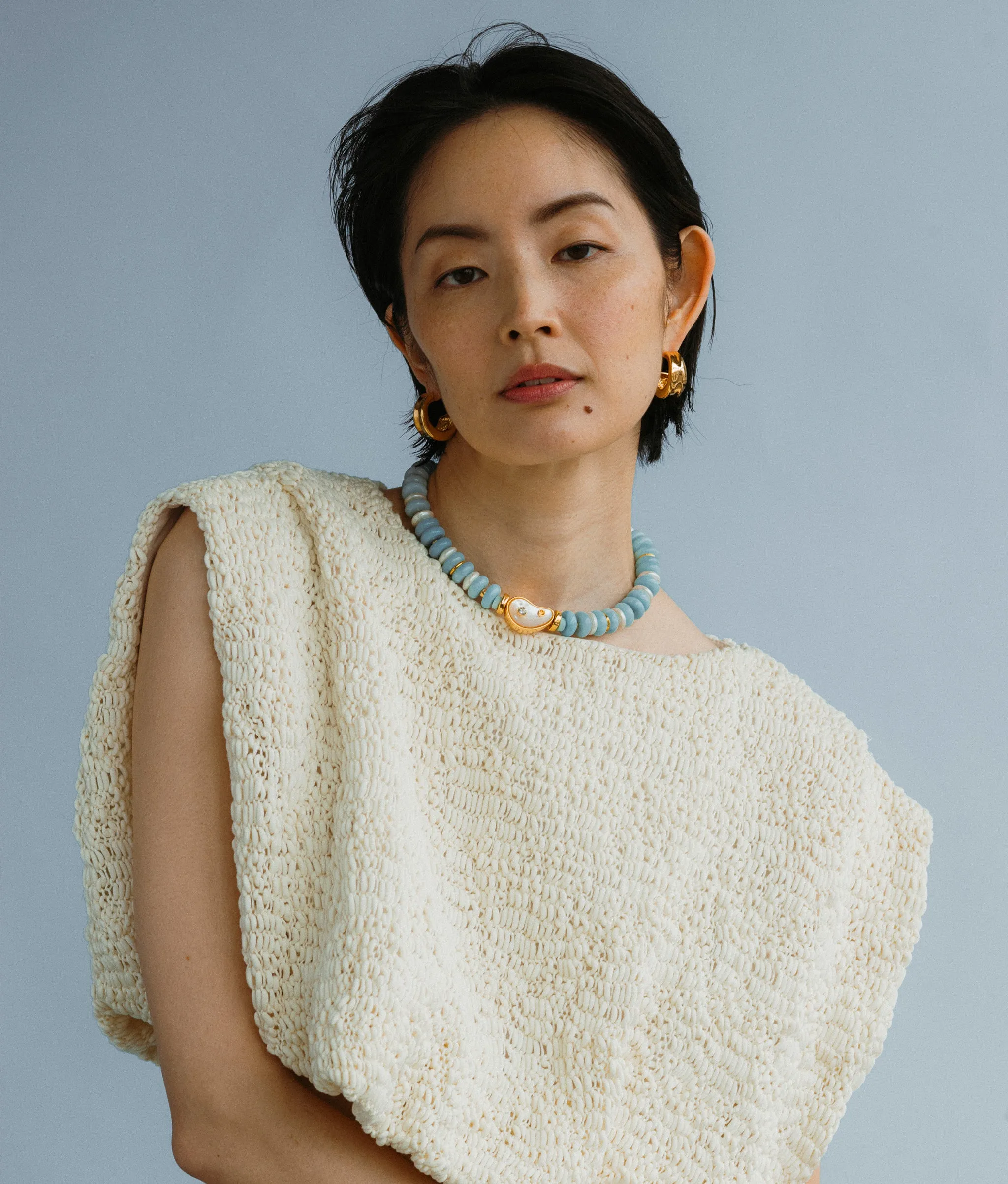 Onda Hoops in Gold