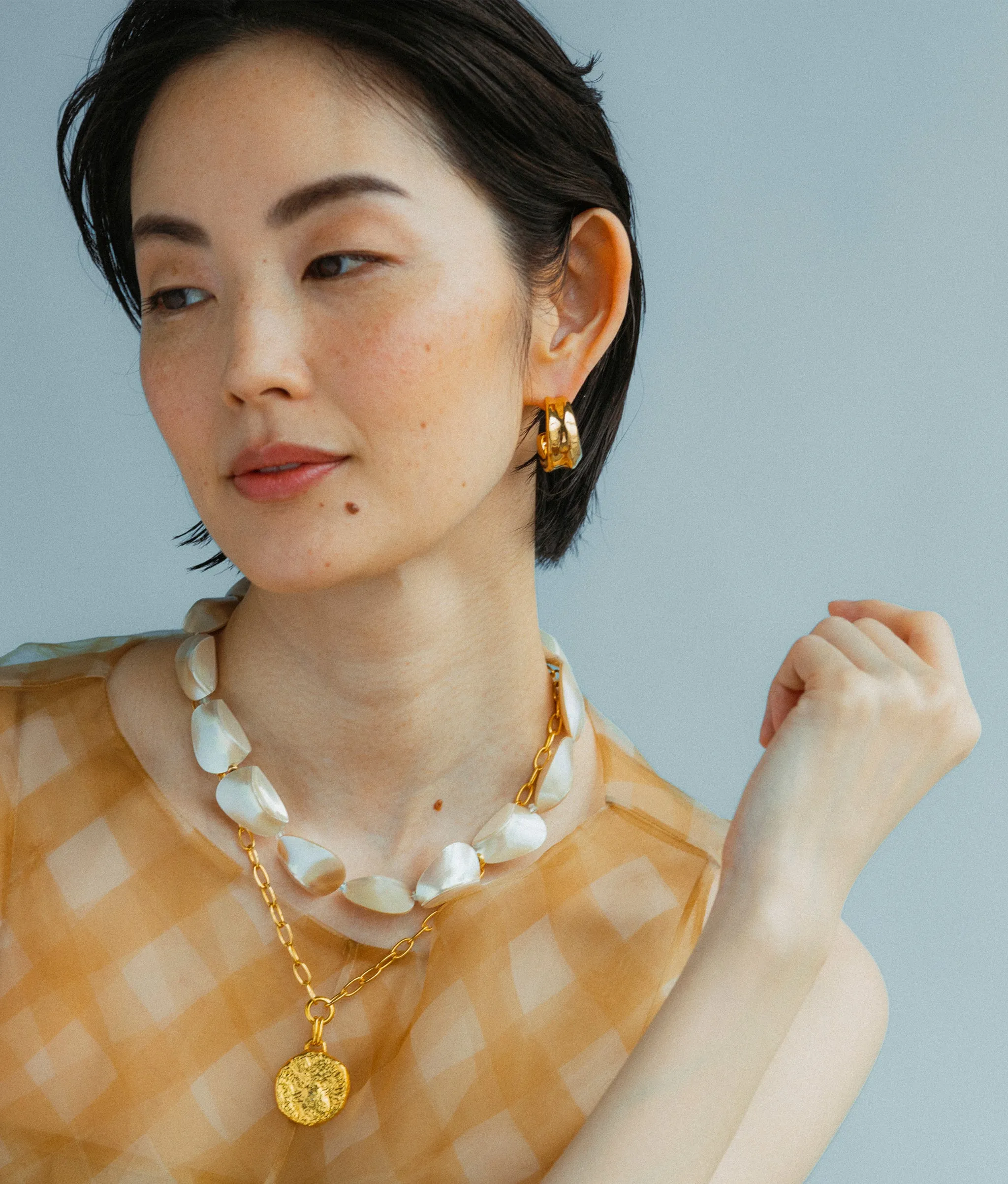 Onda Hoops in Gold