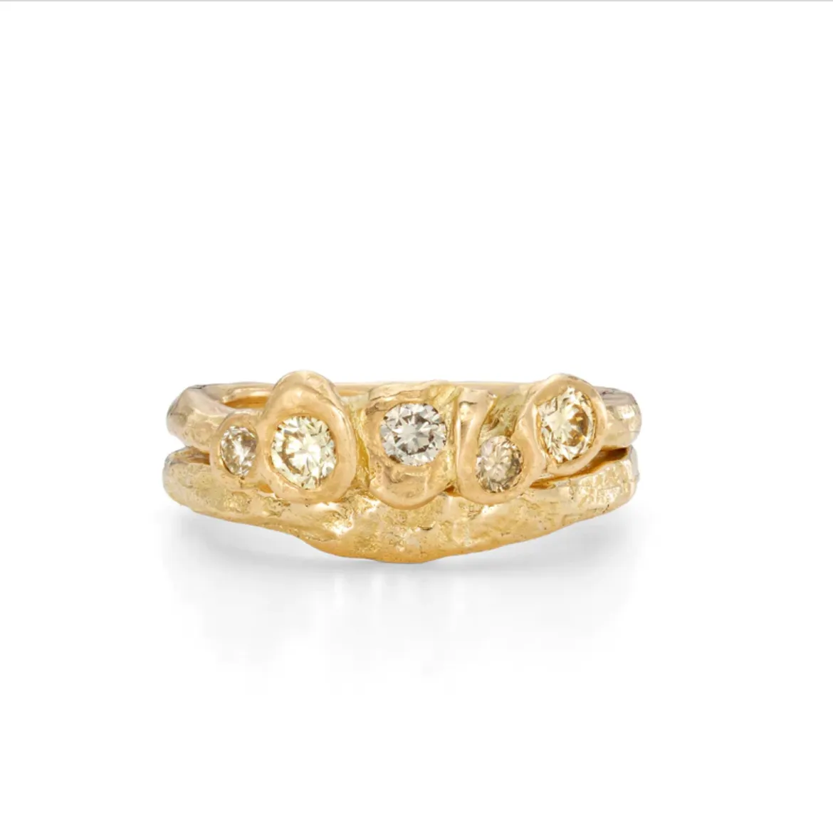 Plateau Wedding Band 18ct Gold