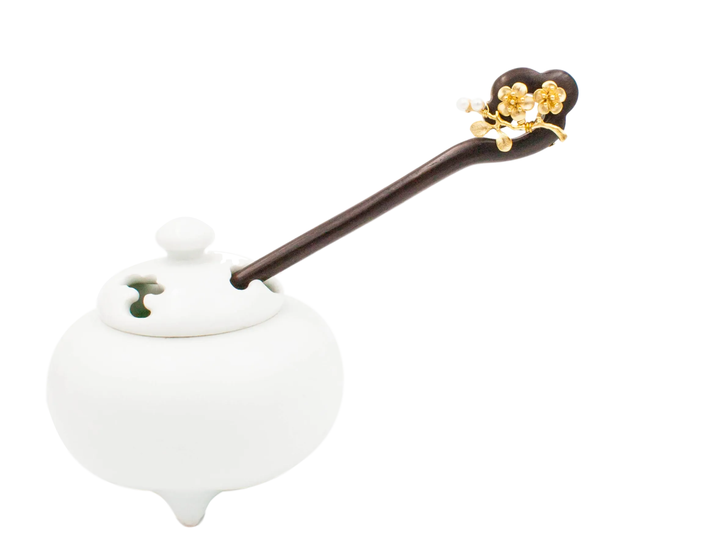 Plum Blossom Wood Hair Stick