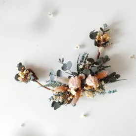 Preserved flower hair vine