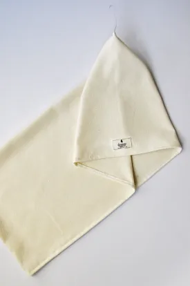 Raw Silk Hair Towel Natural